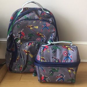avengers backpack and lunchbox